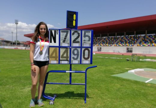 A ordense María Pena proclámase subcampioa de España Sub16 en lanzamento de xavelina